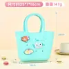 Bolsa de Playa de Silicona DIY con Agujeros Billetera para Monedas Bolso de Tocador para Viajes al Aire Libre Gran Almacenamiento Cesta de Verduras Bolso de Mano