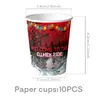 Amazon Red Decoraciones de Fiesta de Cumpleaños Temáticas de Stranger Things Suministros Platos de Papel