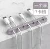 Nuevo enrollador diario de silicona, clip para almacenamiento de cable de alimentación de escritorio de oficina, soporte para cables sin perforaciones