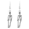 Pendientes de esqueleto humano con nueva personalidad transfronteriza de Europa y Estados Unidos, pendientes de calavera retro, joyería de Halloween al por mayor
