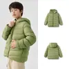 Jaqueta de Penas Infantil Balabala Outono e Inverno Roupa Meninos Meninas Casaco Bebê Combinando Pai-Filho Roupa Infantil Quente Tendência