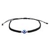 Pulseira Popular Transfronteiriça de Corda Vermelha com Olhos Azuis Estilo Étnico Europeu e Americano Nó Chinês Trançado Olho do Mal Pulseira de Casal