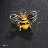Versión Coreana Broche Lindo de Mariquita y Abeja con Goteo de Aceite Aleación Incrustada con Diamantes Insignia de Insecto Pin Accesorio para Ropa Bolsa