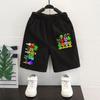 Pantalones Cortos de Música Rhythm Box Sprunki para Niños Pantalones de Cinco Puntos de Cintura Media de Verano Pantalones Deportivos Casuales para Niños Modernos