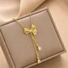 Colar transfronteiriço novo em aço titânio joia feminina moda personalidade simples venda quente joia de corrente para clavícula feminina colar criativo