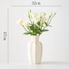 Shumen Simples Criativo Decorativo Moderno Creme Cerâmica Vaso Flores Secas Flores Sala de Estar Corredor Casa Nova Ornamentos de Flores