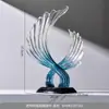 Armario de Vino y Mueble de TV Abstracto de Lujo para Sala de Estar Decoración del Hogar Regalo de Inauguración Decoración de Oficina Adorno
