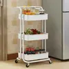 Carrito Pequeño para el Hogar Estante de Almacenamiento Estante de Almacenamiento para Sala de Estar Dormitorio Estante de Almacenamiento para Snacks Juguetes Libros Estante de Almacenamiento Móvil