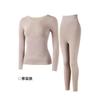 Conjunto Térmico de Lana Adelgazante para Mujer Otoño e Invierno, Moldeador Seamless de Control de Abdomen, Levanta Glúteos, Tops y Pantalones Térmicos Calentadores, Capa Base Moldeadora del Cuerpo