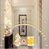 Cortina divisoria de cuentas, cortina de cristal, cortina de puerta para uso doméstico, entrada, baño, mampara, cocina, sala de estar, instalación a domicilio sin taladrar