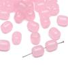 Cuentas de azufaifo de agujero recto de imitación de jade de vidrio de 8 x 10 mm, cuentas sueltas hechas a mano, cuentas de bricolaje, accesorios para pulseras y collares caseros