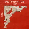 Madera Maciza Tallada Estilo Francés Flor de Esquina Estilo Europeo Panel de Pared de Fondo Tallado en Madera de Dongyang Pieza de Flor Decorativa de Madera Madera