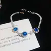 Pulsera de flor redonda con cierre de circonita, lujo ligero, alta gama, pulsera exquisita con un diseño elegante, versátil y a la moda, venta al por mayor