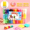 Argila de Plastilina Ultra Leve para Crianças Brinquedos Coloridos Feitos à Mão DIY Ferramentas de Argila Espacial Conjunto de Moldes de Argila Atacado