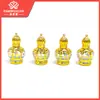 Frasco de Perfume Famingxuan 12ml Estampagem a Quente Vidro Esfera Rolante Frasco Vazio