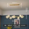 Lustre de Sala de Estar Estilo Nórdico Novo Estilo Luz Luxo Criativo Personalizado Popular na Internet Gangtian Star Feijão Mágico Lâmpadas Lustre para Quarto Sala de Jantar