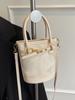 Bolso de Cubo Portátil para Mujer Estilo Coreano Primavera Nuevo Moda de Alta Gama Combinable Bolso de Hombro 2025 Diseño Nicho Bolso para Mujer
