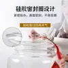 Tanque de almacenamiento cilíndrico para cáscara de mandarina grado alimenticio PC gran capacidad transparente tanque de almacenamiento de té pegamento para flores pegamento para peces tanque sellado de almacenamiento