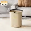 Cubo de basura de plástico engrosado con anillo de presión sin tapa de alta apariencia para cocina, sala de estar, baño, contenedor de almacenamiento de basura