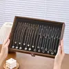 Almacenamiento de Joyas Caja de Exhibición de Joyas de Madera para Pendientes y Anillos Gran Capacidad Caja de Almacenamiento de Collares Decorativa Lujo Ligero Gama Alta