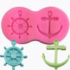 Âncora Leme Silicone Fondant Silicone Padrão Alimentar Molde de Bolo de Silicone DIY Ferramenta de Decoração de Panificação Molde de Bolo