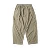 Calça chino Trs Japanese Trend Workwear 26Ss, levemente afunilada, em mistura de algodão, com estampa xadrez escura e lavagem leve. Calça casual de comprimento 9/4.