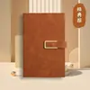 Caixa de Presente com Caderno A5, Caderno Espesso, Livro de Registro de Reuniões de Escritório, Logo Impresso, Diário de Negócios com Fivela