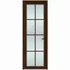 Fábrica de Origen Personalizado Artesanía Retro Francesa Puerta de Vidrio Templado Aleación de Aluminio Arco Curvo Cocina Baño Estudio Estilo Antiguo