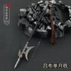 Zhao Yunlong Gall Arma Prata Brilhante Modelo de Metal Romance dos Três Reinos Periférico Soldado Arma Estilo Antigo Ornamento Não Afiado