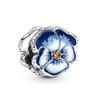 2025 Panjia Nuevo Más Vendido Aleación Flor Arcoíris Flor Calabaza Violeta con Cuentas Accesorios para Pulsera DIY Joyería