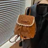 Bolso de Hombro Doble de Encaje de Lunares para Mujer 2026 Nuevo Estilo Estilo Académico Mochila con Cordón Bolso Escolar para Estudiante Estilo Coreano Chic Bolso de Hombro Único