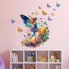 Oferta Nuevas Pegatinas Transfronterizas CH81914 Mariposa Colorida Niña Pegatinas de Pared Removibles para el Cabello