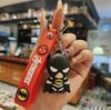 Nuevo Llavero Marvel Dibujo Animado Equipo Creativo Estéreo Muñeco Llavero Colgante Mochila Escolar Carro Accesorios de Muñeco