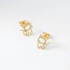 Aretes de Acero Inoxidable de Larga Duración, Nuevos Aretes Estilo Europeo y Americano Personalizados con Forma de Serpiente, Corazón, Concha, Calavera de Gato para Mujer