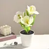 Arranjo de Flores Tulipa Artificial com Três Flores para Decoração de Casa, Fotografia, Flores Artificiais, Decorações de Casamento, Pequenos Enfeites