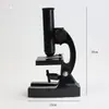02045 Microscopio Estudiantil 200x, Monocular Fuente de Luz Eléctrica Infantil Escuela Primaria Ciencia Todos los Instrumentos Experimentos