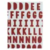 Pó Dourado Vermelho Álbum de Fotos DIY Adesivo para Diário Adesivo de Prêmio Infantil Adesivo Flash Letra em Inglês Adesivo Personalizado