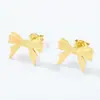 Pendientes Elegantes de Plata S925 con Acabado Cepillado, Pendientes de Lazo de Lujo Ligero para Mujer, Diseño de Nicho, Exquisitos, Venta al por Mayor