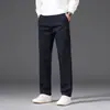 Ropa de Hombre Fengshe / 2026 Otoño-Invierno Nuevos Pantalones Casuales de Negocios para Hombre de Color Sólido Algodón Corte Ajustado Rectos