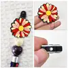 Bolígrafo Creativo con Cuentas de Flores Transfronterizo Enfoque de Cuentas Accesorios de Pegamento Suave de PVC Bolígrafo de Bola Hecho a Mano Joyería con Cuentas Listo para la Venta