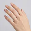 Anillo pequeño para nudillos s925 anillo de plata de ley mujeres apilable personalizado anillo de dedo completo de diamantes moda de lujo ligero europeo y americano simple lleno de estrellas