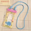 Bolsa Impermeável Original de Desenho Animado Tengyi para Natação e Rafting de Verão, Bolsa de Armazenamento e Proteção para Celular, Capa Flutuante com Airbag e Tela Sensível ao Toque