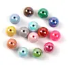 Contas Acrílicas Coloridas Sólidas com Revestimento UV de 16mm Acessórios para Joias DIY Feitos à Mão Materiais DIY Contas Soltas Venda por Atacado