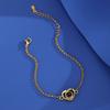 Pulsera Personalizada de Amor Simple Caliente Transfronteriza 100 Idiomas Te Amo Corazón de Melocotón Piedra de Proyección para Novia