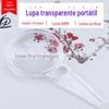 Xingte 88074 Material Acrílico Lente 3X/6X Moldagem Única Lupa de Mão Lente Ultraclara