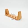 Base de calendario de escritorio en forma de U, base de madera maciza acrílica, base de calendario de escritorio en forma de U de haya, soporte para tarjetas y notas
