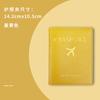 Transfronterizo en stock bronceado avión etiqueta de equipaje de viaje pu cuero engrosado etiqueta de bolso juego de contraseña traje venta al por mayor