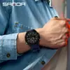 Sanda Shopee Relógio Mais Vendido Sincronizado Duplo Display Horário de Verão Relógio Digital Despertador com Soneca Relógio para Estudante Masculino e Feminino