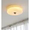 Lámpara de Techo para Dormitorio Principal Bauhaus Antiguo Medio Pasillo Balcón Estilo Crema Estudio Restaurante Lámparas de Cristal