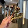 Cuchara de Acero Inoxidable para Uso Doméstico, Cuchara Sopera de Restaurante de Alta Calidad, Cuchara para Comedor Estudiantil, Cuchara de Moda, Cucharón para Sopa, Cuchara para Arroz